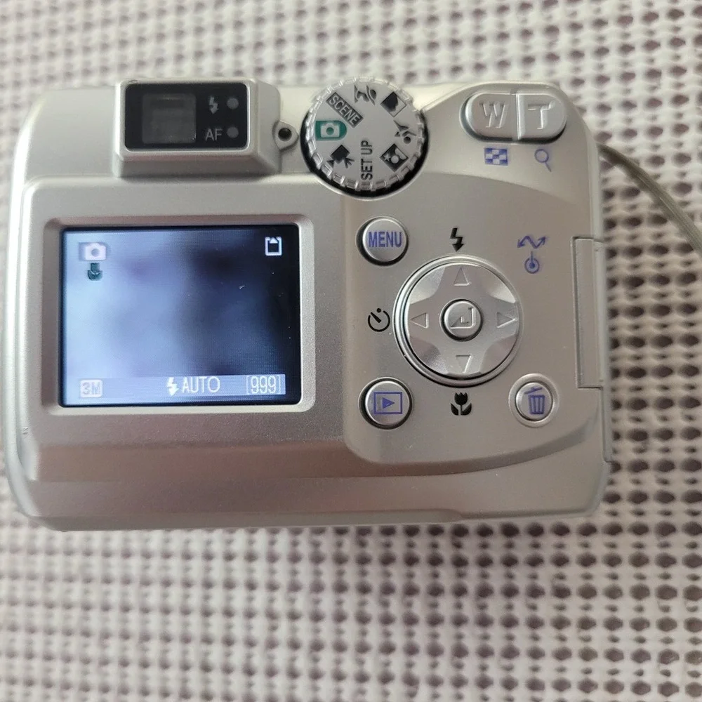 Nikon COOLPIX 3200 Digital Camera 3.2MP 3x Optical Zoom Silver With Lowepro Case
